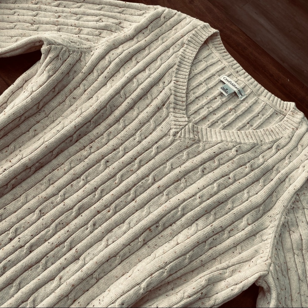 ❌RELISTED IN A BUNDLE LISTING❌ Like New 100% Cotton Sweater/Top Croft&Barrow S - Picture 2 of 10